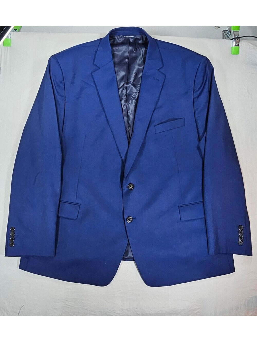 Ralph Lauren Mens Blazer 50R Blue Wool Blend Natural Stretch Sport Coat